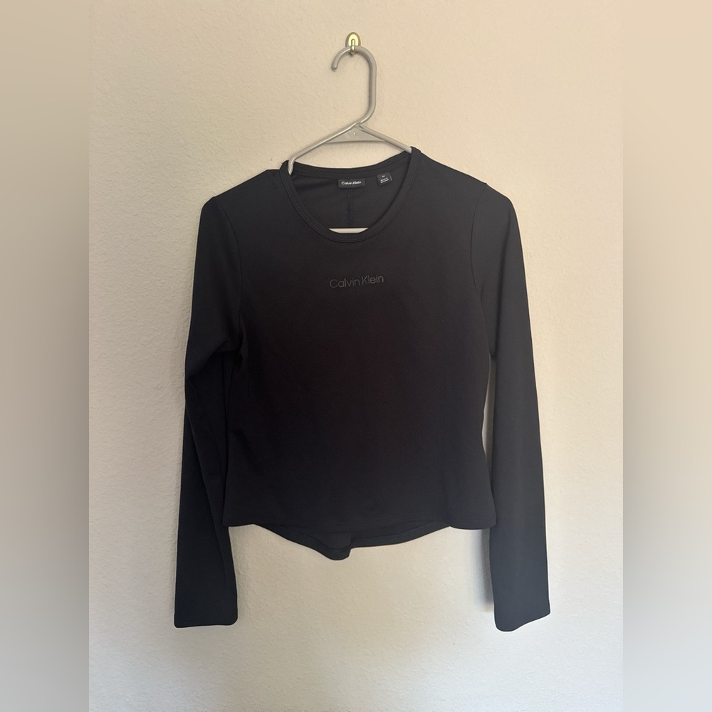 Calvin Klein Black Crew Neck Long Sleeve